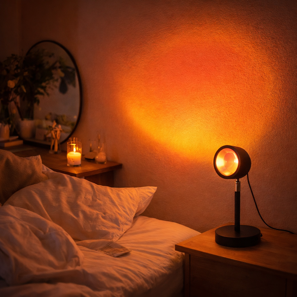 SereniGlow™ Rainbow Sunset Projection Lamp