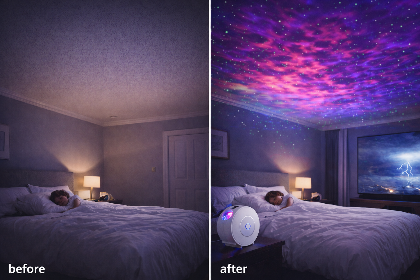 SereniGlow™ Star Projector Lamp