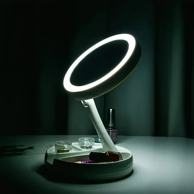 Foldable LED Vanity Mirror