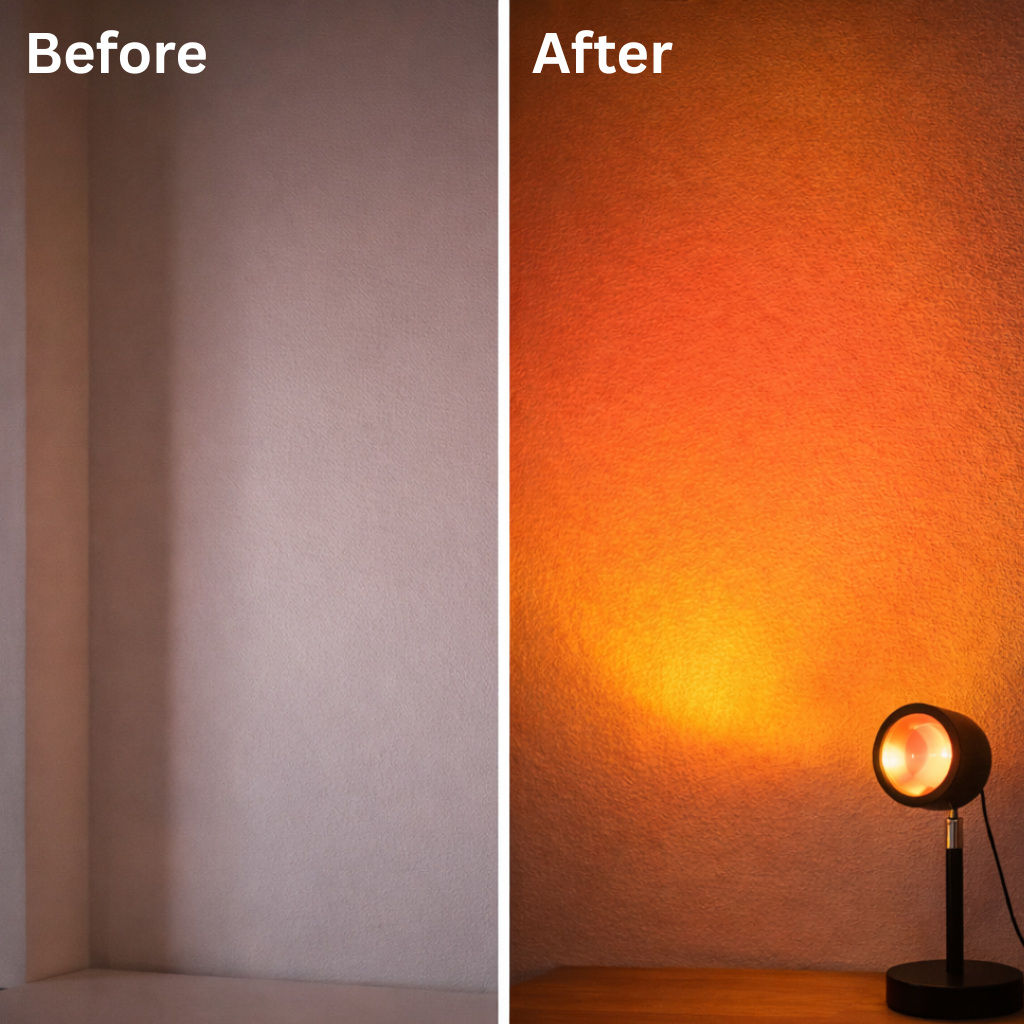 SereniGlow™ Rainbow Sunset Projection Lamp