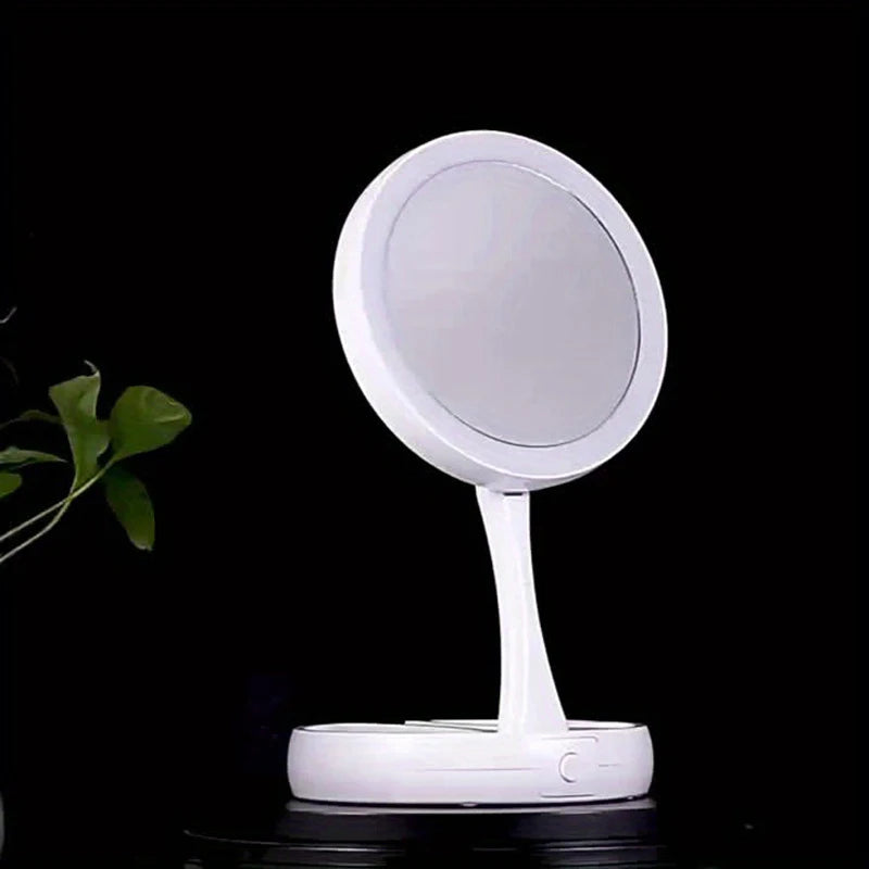 Foldable LED Vanity Mirror