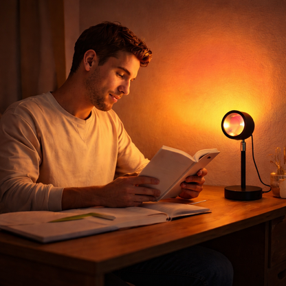 SereniGlow™ Rainbow Sunset Projection Lamp